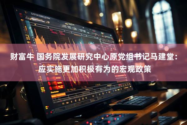 财富牛 国务院发展研究中心原党组书记马建堂： 应实施更加积极有为的宏观政策
